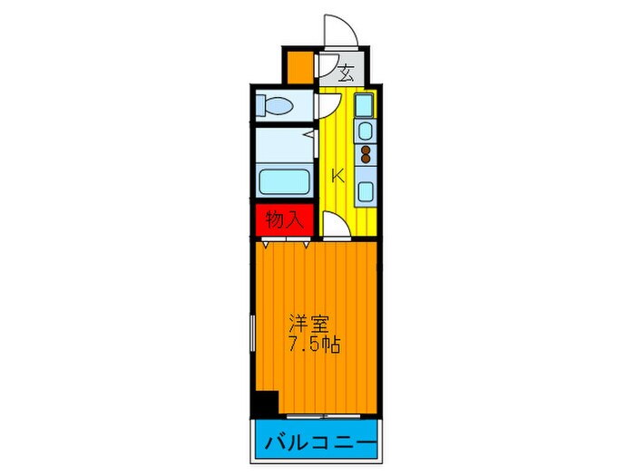 梅田エクセルハイツの物件間取画像