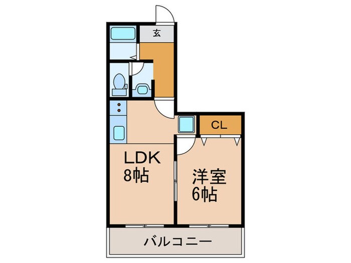 シャトーピープルの物件間取画像