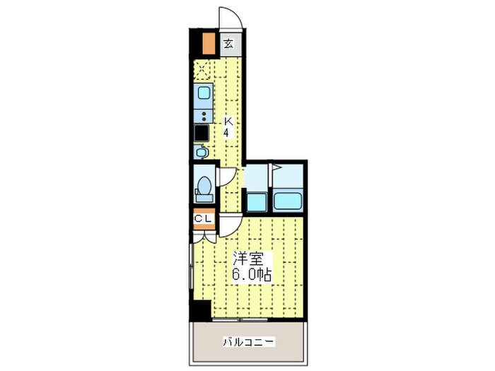 みおつくし東なんばの物件間取画像