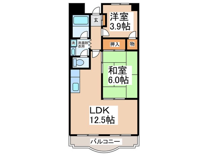 マンションピエ－ルの物件間取画像