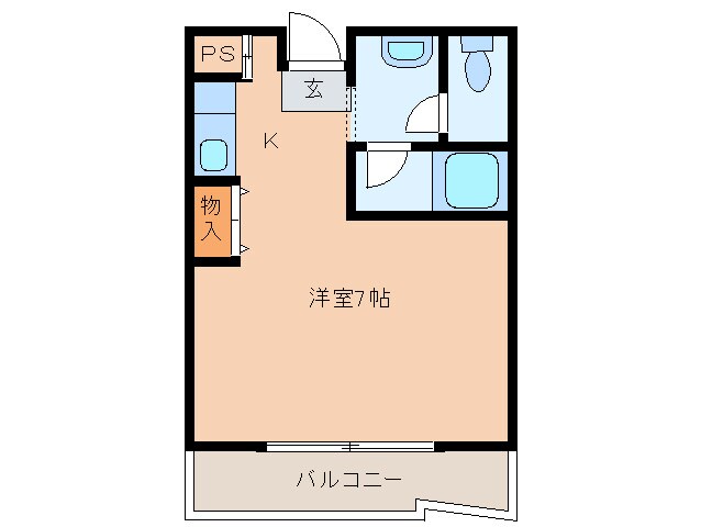 レッドボールコート上鳥羽の物件間取画像
