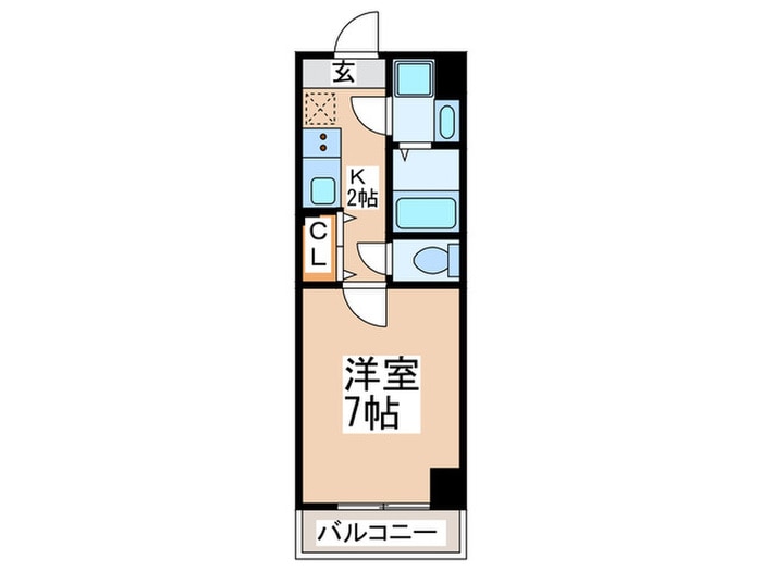 ｽﾃｲﾌﾞﾙｺ-ﾄ弁天町の物件間取画像