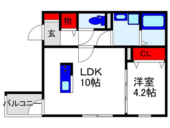 Riemon蛍池の物件間取画像