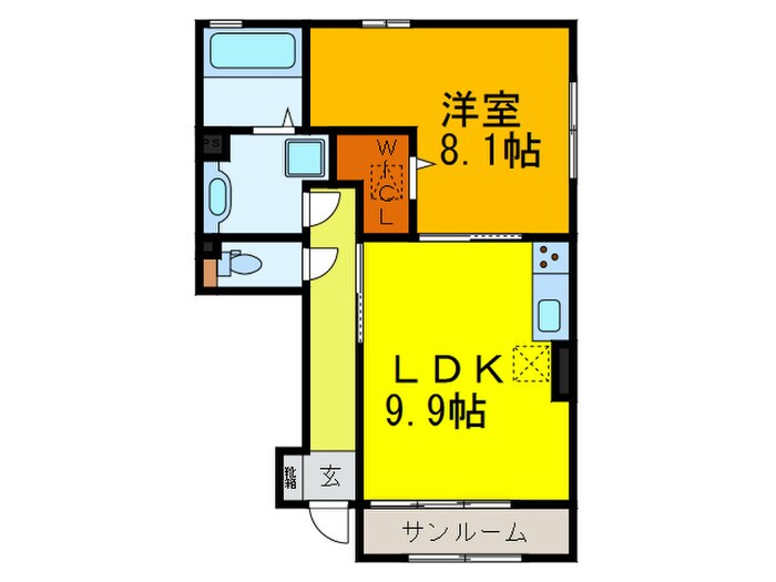 メゾンルミエ－ルの物件間取画像