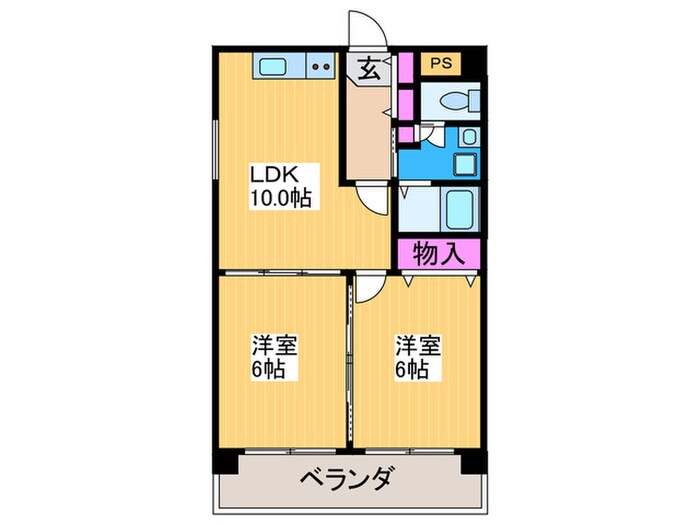 ウイングテル御崎の物件間取画像