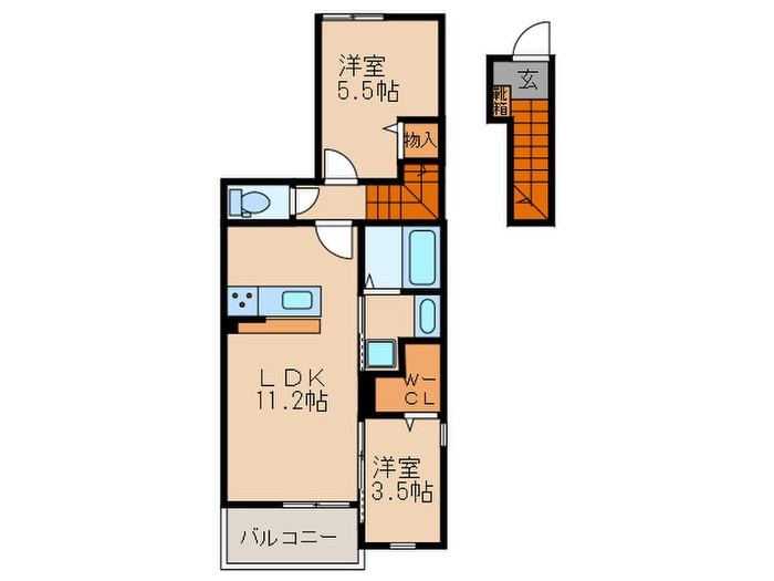 ル　リスプラン西五条の物件間取画像