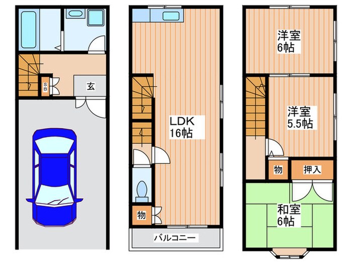 門真市北島町戸建ての物件間取画像