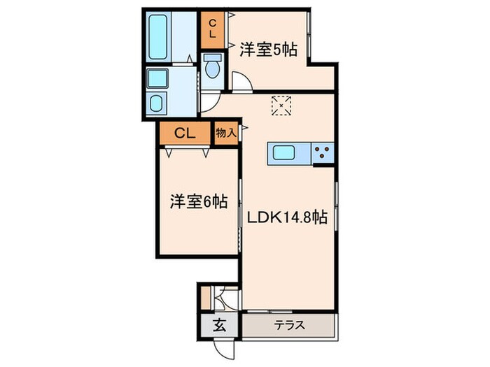 Ｃｈａｎｃｅ　Ｌｕｍｉｅｒｅの物件間取画像