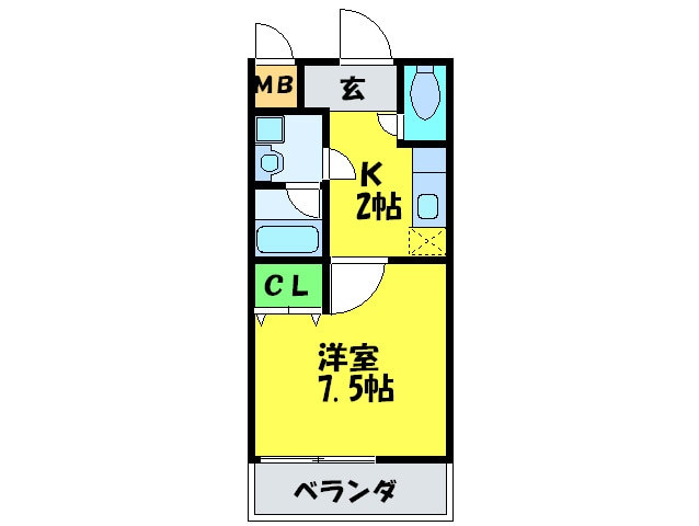 ポプラ－レ狭山の物件間取画像