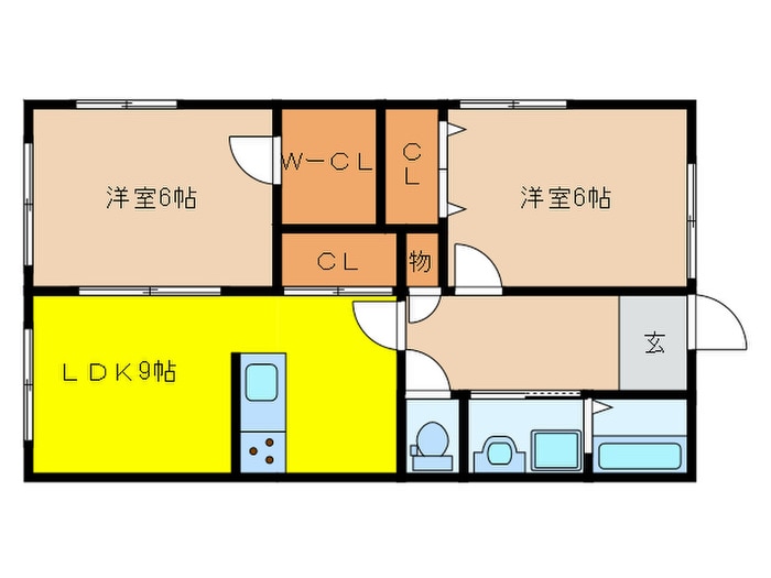 東多田１丁目借家の物件間取画像