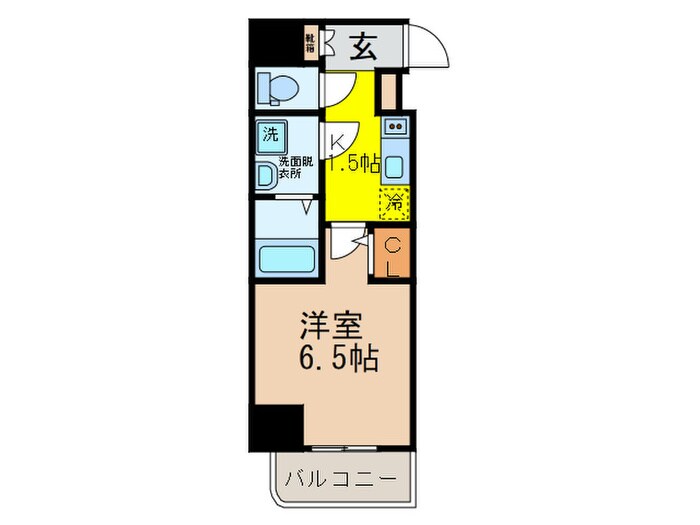 ﾌｧｰｽﾄﾌｨｵｰﾚ神戸駅前(301)の物件間取画像