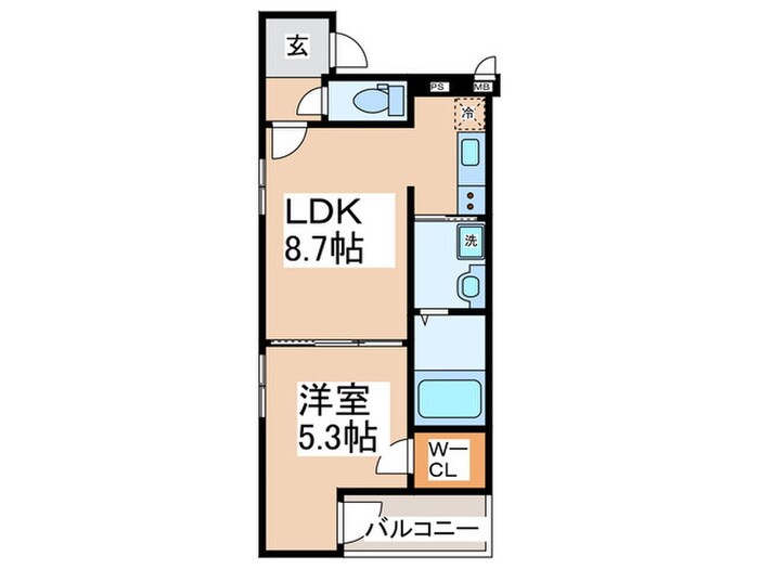 Casa d´oro清水丘の物件間取画像