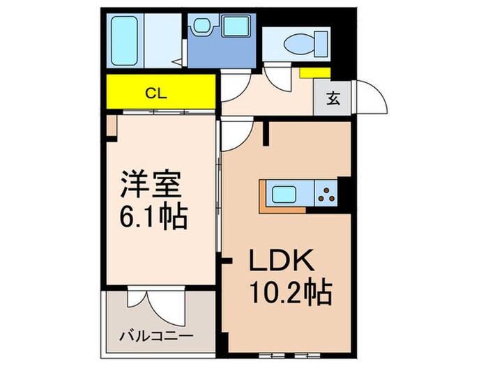 エレガントコーエイⅠの物件間取画像