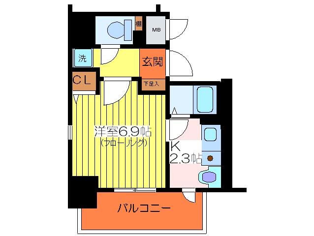 アスヴェル東本町の物件間取画像