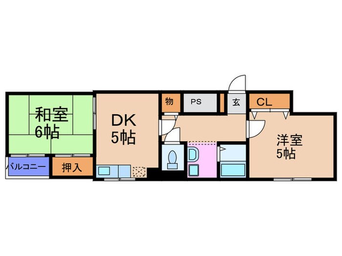 かどマンションの物件間取画像