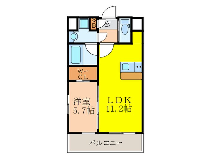 グランカーサ新大阪SOUTHの物件間取画像