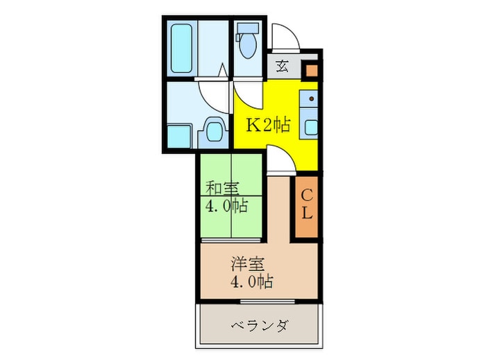 震雲マンションの物件間取画像