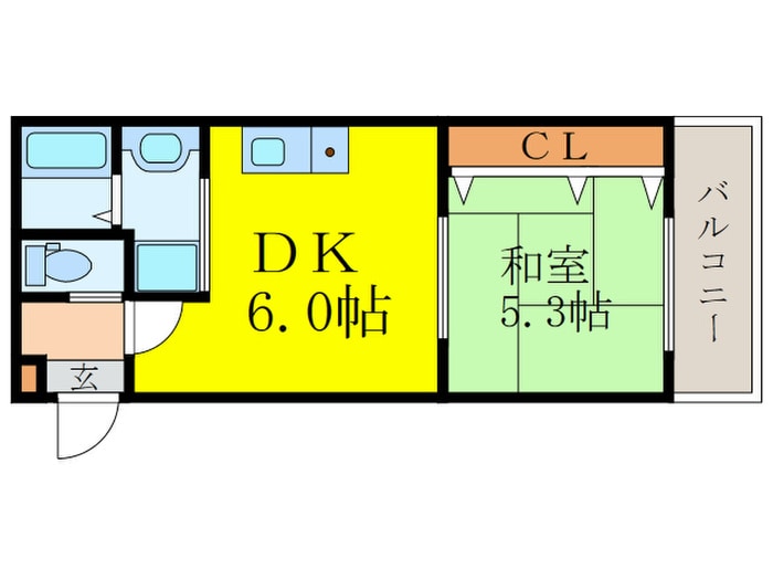 震雲マンションの物件間取画像