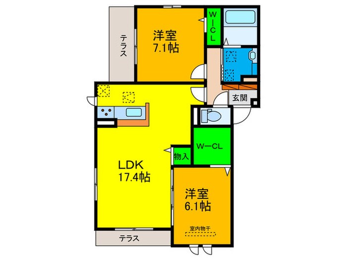 Avancee鳳　A棟の物件間取画像