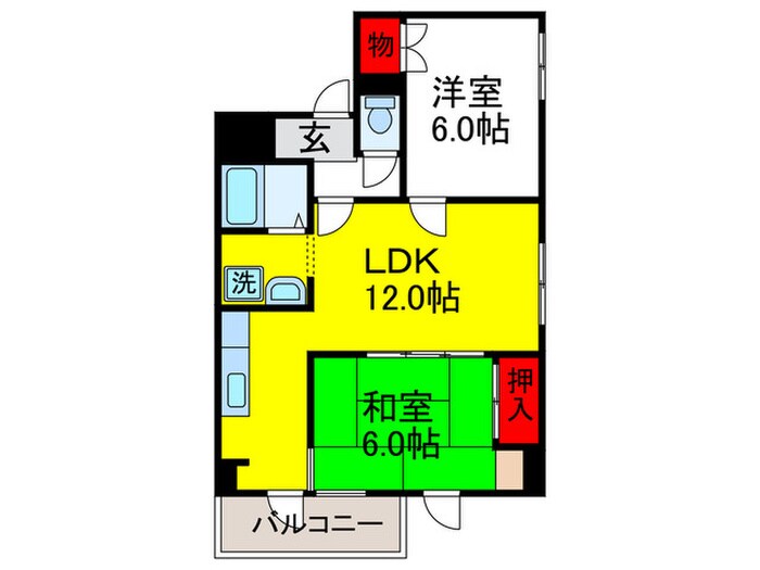 緑地ＭⅠビルの物件間取画像