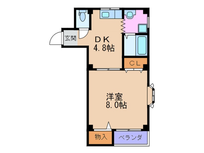 コンフォ－ル姫里の物件間取画像