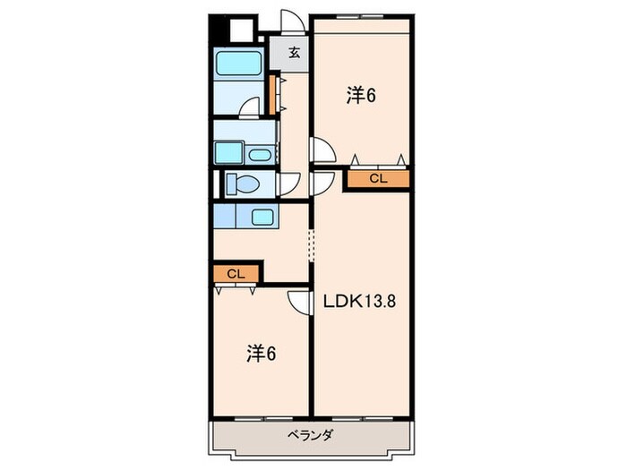 プランドールＹＡＨＥＩの物件間取画像