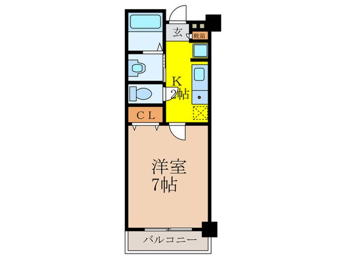 ジュネス今里の物件間取画像