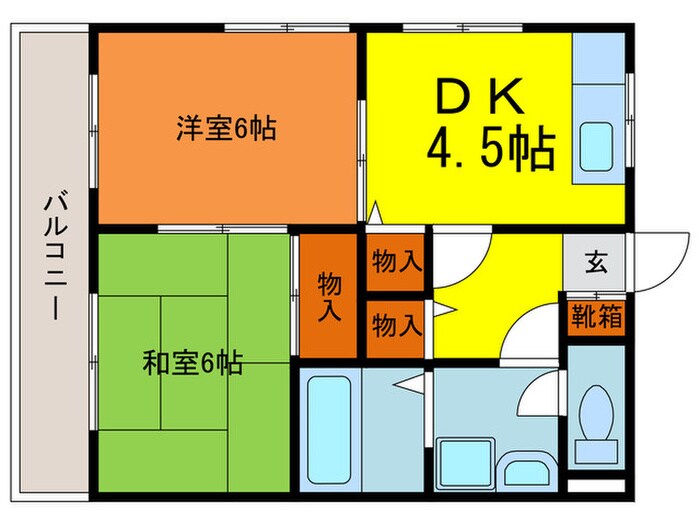 グリーンハウス３の物件間取画像