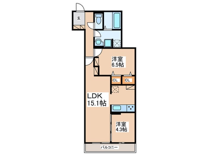 クラシスト長居の物件間取画像
