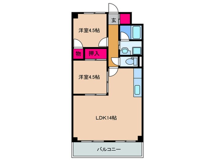 山吉ビルの物件間取画像