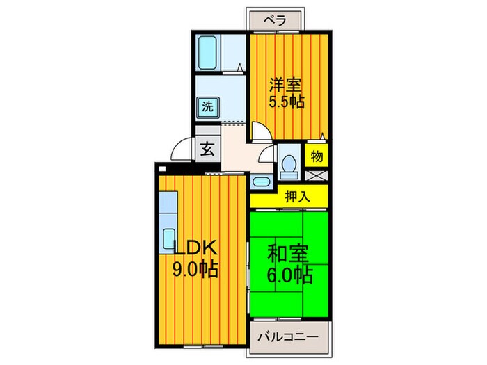 ダブルツリー１番館の物件間取画像