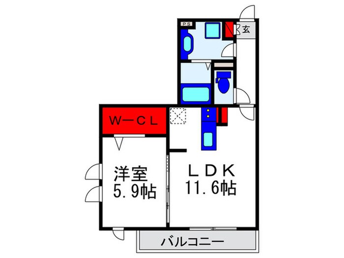 メゾンサフィールの物件間取画像