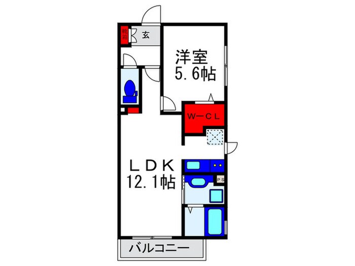 メゾンサフィールの物件間取画像