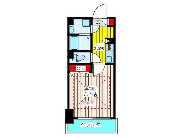 ラム－ル玉造ア－バネックスの物件間取画像