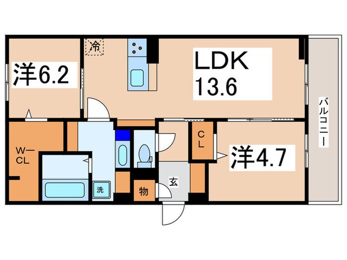 仮）D-ROOM東大阪吉田８丁目の物件間取画像