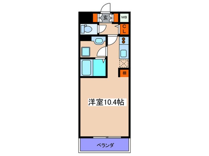 レジュ－ルアッシュ天神橋の物件間取画像