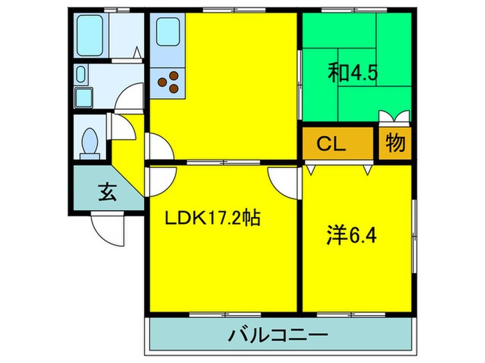 パークアベニュー弐番館の物件間取画像