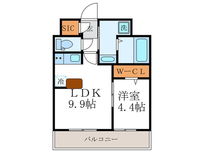 グラン・アミール御池の物件間取画像