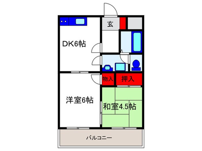 スリ－エヌ豊中の物件間取画像