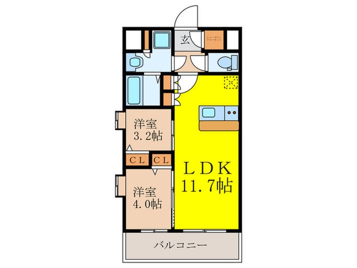 スプランディッド新大阪Ⅶの物件間取画像