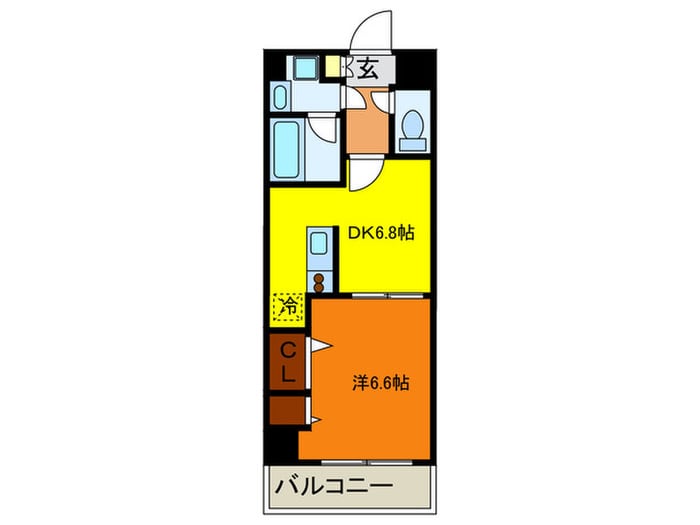 プレジ－ル三ノ宮Ⅱの物件間取画像