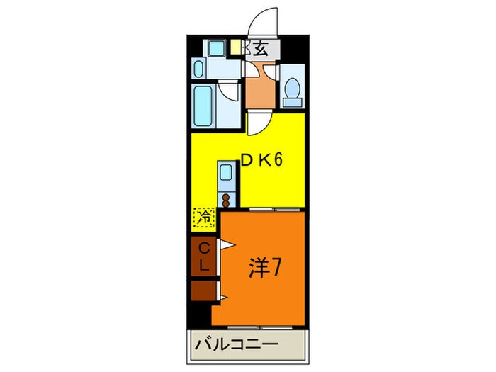 プレジ－ル三ノ宮Ⅱの物件間取画像