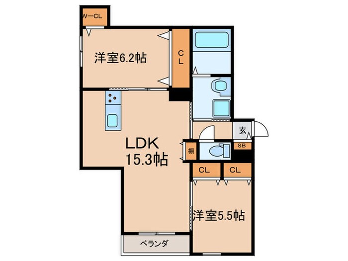 参番館の物件間取画像