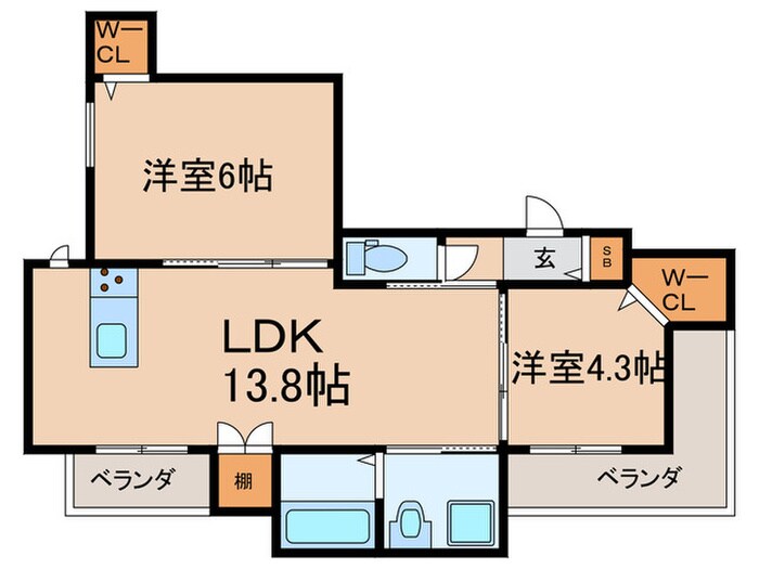 参番館の物件間取画像