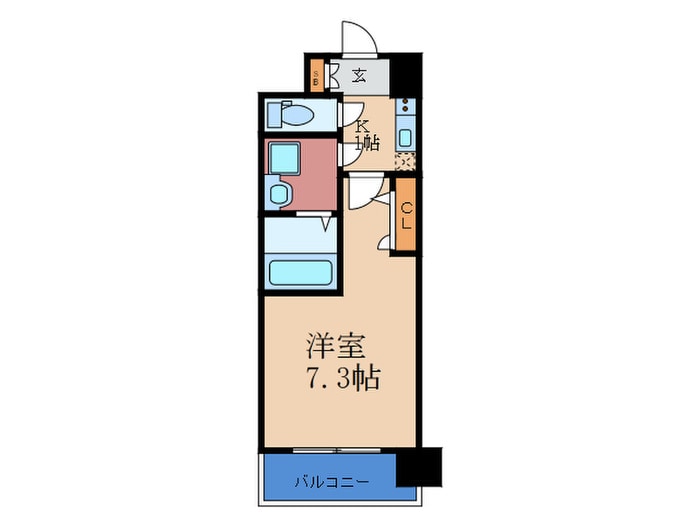 ﾚｼﾞｭｰﾙｱｯｼｭ梅田WEST GATE(503)の物件間取画像