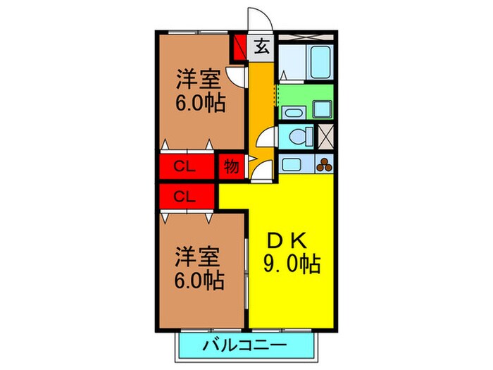 東ハイツの物件間取画像