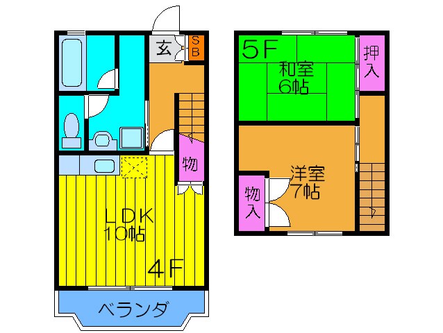 リビエール日向の物件間取画像