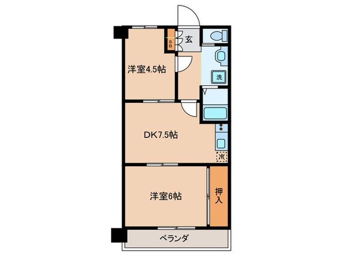 ふぁみ－ゆアビコⅡの物件間取画像