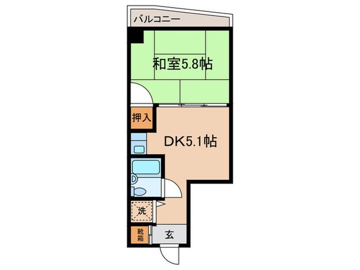 コスモＳＴ河原町（９０２）の物件間取画像