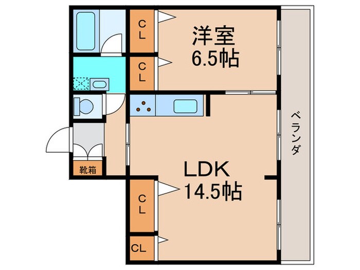 オ－テビルの物件間取画像